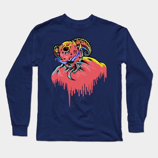 Devil monster esport logo Long Sleeve T-Shirt by Candy Store